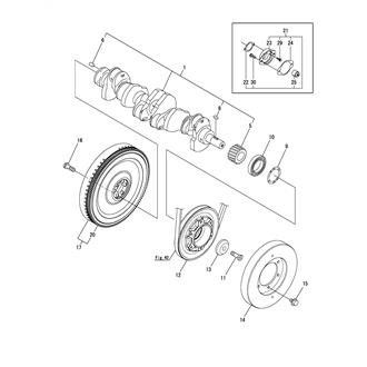 FIG 32. CRANKSHAFT & FLYWHEEL