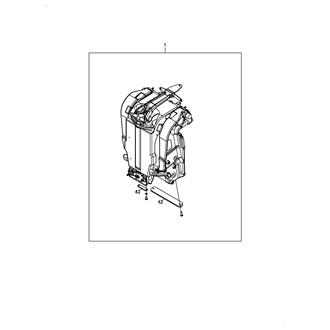 FIG 13. TRANSOM ASSEMBLY WITH POWER TRIM