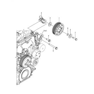 FIG 30. IDLER PULLEY(WITHOUT POWER STEERING SPEC.)