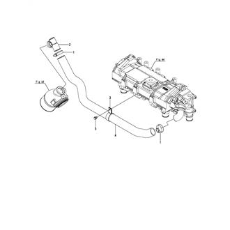 FIG 58. COOLING PIPE(SEA WATER)(MIXING ELBOW)(TRANSOM EXHAUST SPEC.)