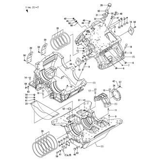 FIG 6. CLUTCH HOUSING(YXH-2000C/2500C)(GEISLINGER SPEC.WITH TRAILING PUMP)(OPTIONAL)