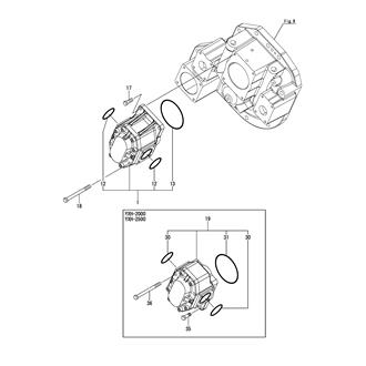 FIG 32. HYDRAULIC OIL PUMP(INPUT SHAFT RIGHT ROTATION SPEC.)