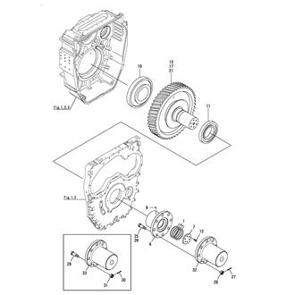 FIG 19. OUTPUT SHAFT & COUPLING(LEFT ROTATION SPEC)