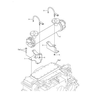 FIG 25. LUB. OIL COOLER(HIGH SPEED TROLLING SPEC)(MARINE GEAR FITTING)(OPTIONAL)