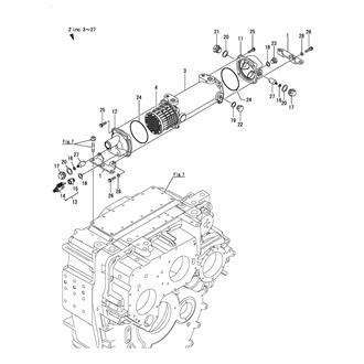 FIG 75. (26B)LUB. OIL COOLER(RUBBER HOSE SPEC.)