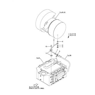 FIG 70. BLOWER WASHING PIPE(TPS48F TYPE, TPS52F TYPE, A130 TYPE, A135 TYPE TURBINE)