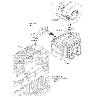 FIG 122. LUB. OIL PIPE(RS INSPECTION PARTS : OPTIONAL)(TURBINE OUTLET)