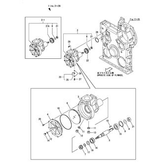 FIG 133. COOLING PUMP(LOW TEMP. WATER)(6EY22ALW, 6EY22ALWS)(900MIN-1 : FROM E00673)