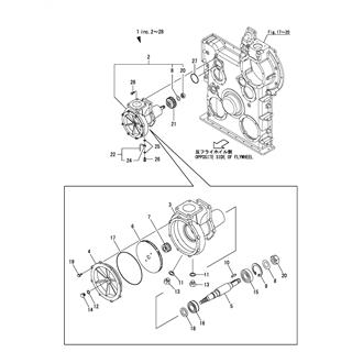 FIG 134. COOLING PUMP(LOW TEMP. WATER)(6EY22ALW)(1000MIN-1 : TO E00459)