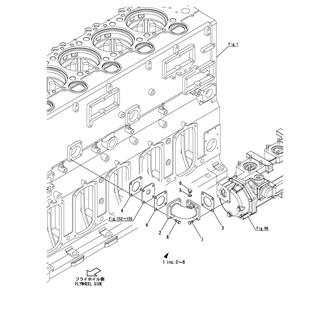 FIG 144. COOLING PIPE(LUB. OIL COOLER OUTLET)