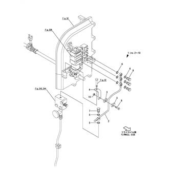 FIG 245. AIR PIPE(FUEL CUT DEVICE, 3 CONNECTS SOLENOID VALVE)