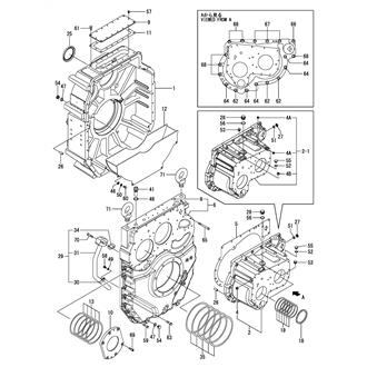 FIG 2. CLUTCH HOUSING(TRAILING PUMP SPEC.)