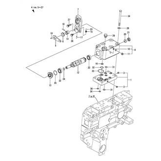 FIG 40. AHEAD/ASTERN SWITCHING VALVE(WIRE TYPE)(WITH LIMIT SWITCH)(BX TROLLING SPEC.)