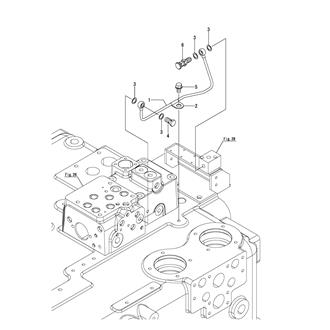 FIG 54. HYDRAULIC OIL PIPE(ENGAGE/OFF SWITCH)(OPTIONAL)