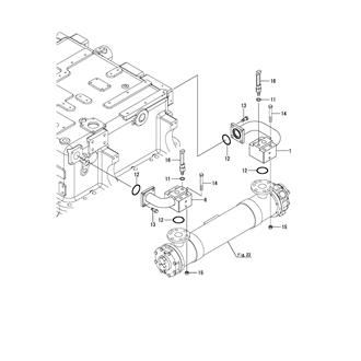 FIG 57. LUB. OIL PIPE(LUB. OIL COOLER)(YXH-2000M/YXH-2000MC)