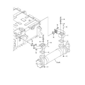 FIG 58. LUB. OIL PIPE(LUB. OIL COOLER)(YXH-2500M)