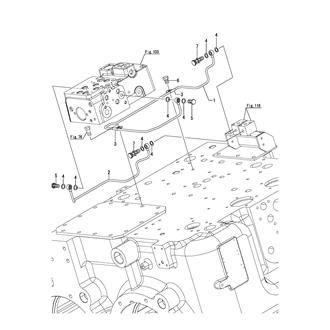 FIG 129. HYDRAULIC OIL PIPE(AHEAD/ASTERN SWITCH)(OPTIONAL)