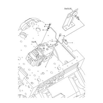 FIG 133. HYDRAULIC OIL PIPE(PRESSURE GAUGE)