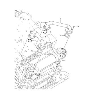 FIG 138. LUB. OIL PIPE(LUB. OIL COOLER)(YXH-2000D)