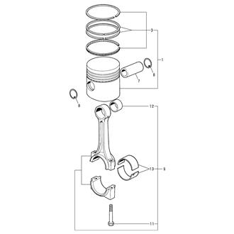 FIG 7. PISTON & CONNECTING ROD