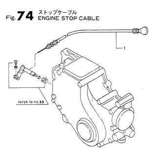 FIG 74. ENGINE STOP CABLE