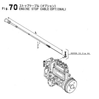 FIG 70. ENGINE STOP CABLE(OPTIONAL)