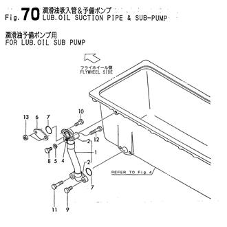 FIG 70. LUB.OIL SUCTION PIPE & SUB-PUMP