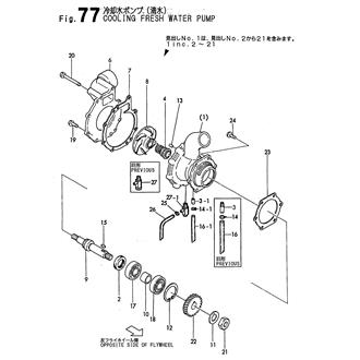 FIG 77. COOLING FRESH WATER PUMP