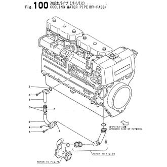 FIG 100. COOLING WATER PIPE(BY-PASS)