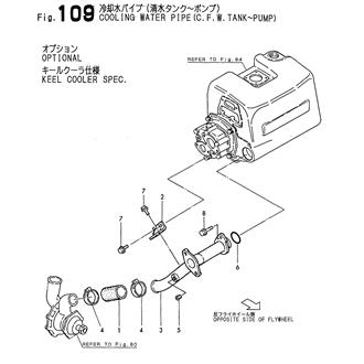 FIG 109. COOLING WATER PIPE(C.F.W.TANK-PUMP)