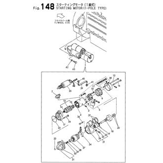 FIG 148. STARTING MOTOR (1-P0LE TYPE)