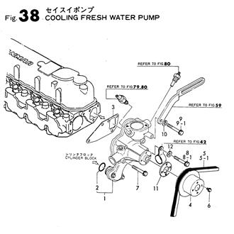FIG 38. COOLING FRESH WATER PUMP