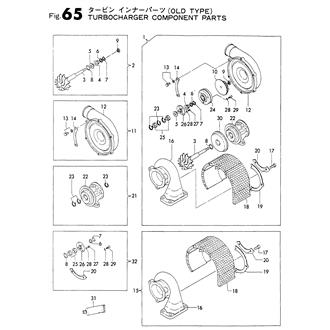 FIG 65. TURBINE(INNER PARTS)(OLD TYPE)