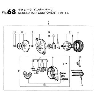 FIG 68. GENERATOR  COMPONENT PARTS