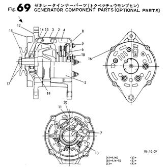 FIG 69. GENERATOR COMPONENT PARTS