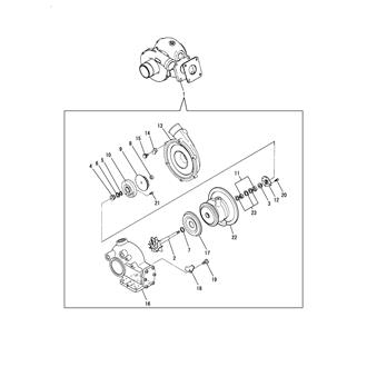 FIG 16. TURBINE(INNER PARTS)(4LH-HTE)