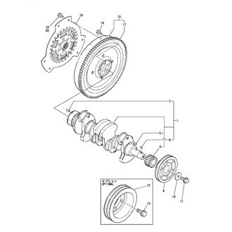 FIG 27. CRANKSHAFT & FLYWHEEL