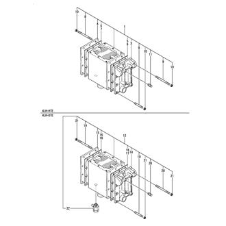 FIG 95. (23A)AIR COOLER COMPONENT PARTS(4LH-HTE,DTE)