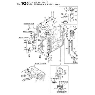 FIG 10. FUEL STRAINER & FUEL LINES