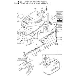 FIG 24. TOP COWLING & FUEL TANK(D27Y)