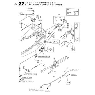 FIG 27. STOP LEVER & LOWER SET PARTS