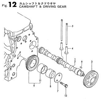 FIG 12. CAMSHAFT & DRIVING GEAR