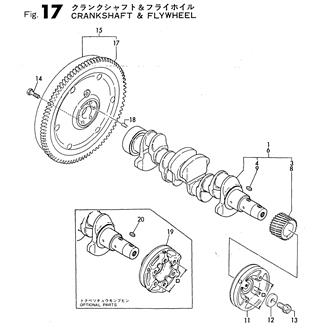 FIG 17. CRANKSHAFT & FLYWHEEL