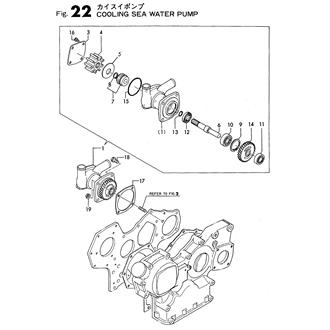 FIG 22. COOLING SEA WATER PUMP