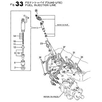 FIG 33. FUEL INJECTION PIPE(4JH2-UTE)