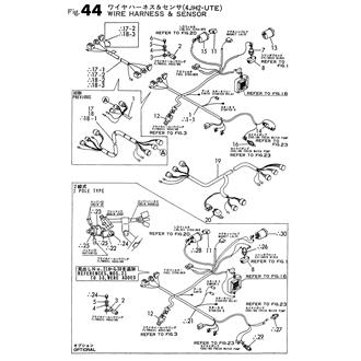 FIG 44. WIRE HARNESS & SENSOR(4JH2-UTE)