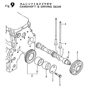 FIG 9. CAMSHAFT & IDLE GEAR