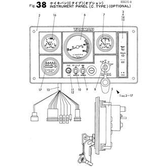 FIG 38. INSTRUMENT PANEL(C TYPE)(OPTIONAL)