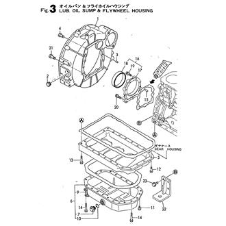 FIG 3. LUB.OIL SUMP & FLYWHEEL HOU.