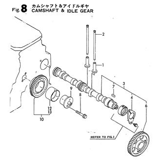 FIG 8. CAMSHAFT & IDLE GEAR